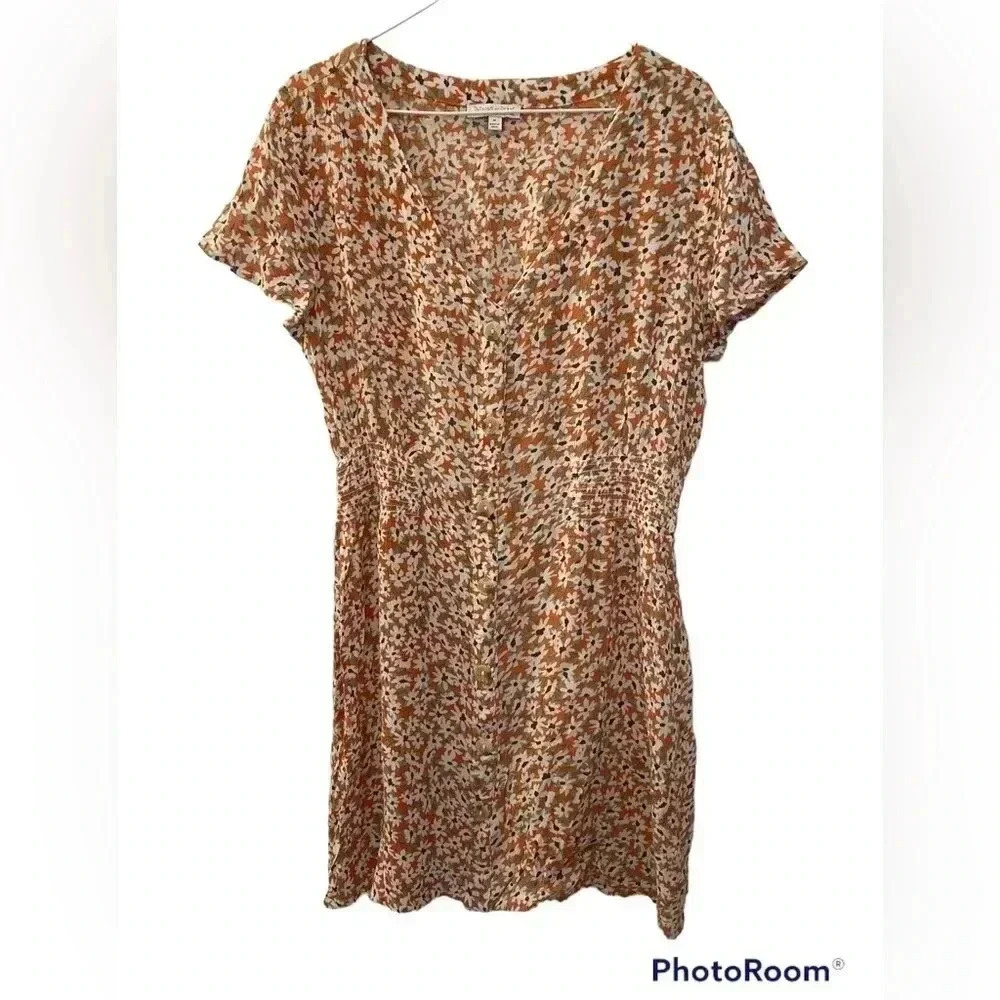 PATRONS  of Peace Orange Floral Dress​​